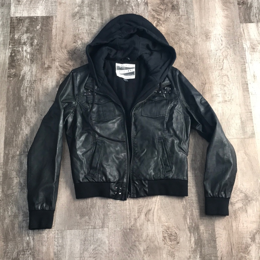 Glamour Kills bomber faux leather jacket